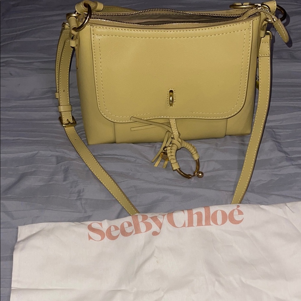 SEE BY CHLOE Yellow Leather Crossbody Bag